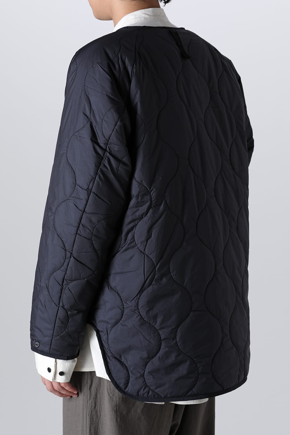 Heating Inner Quilt Blouson Black
