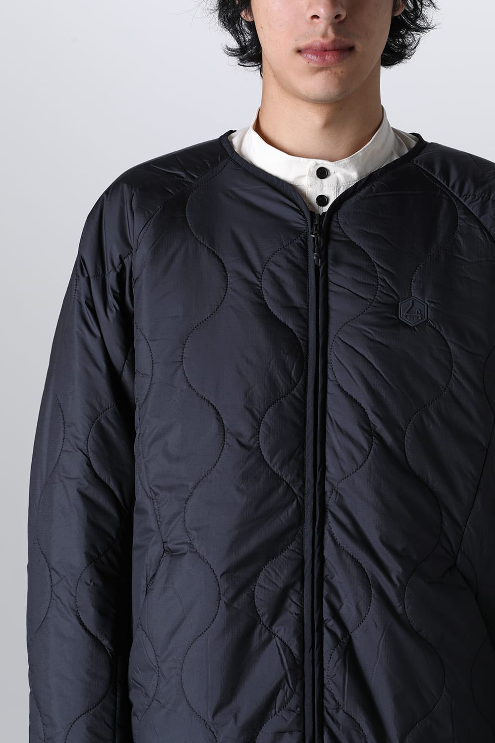 Heating Inner Quilt Blouson Black