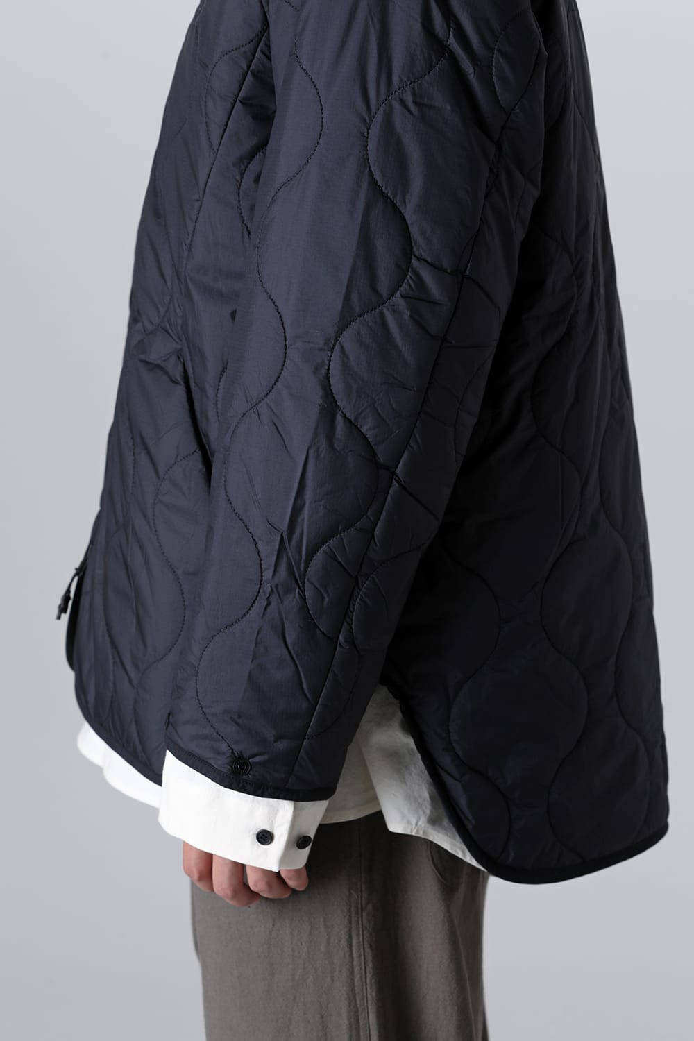 Heating Inner Quilt Blouson Black