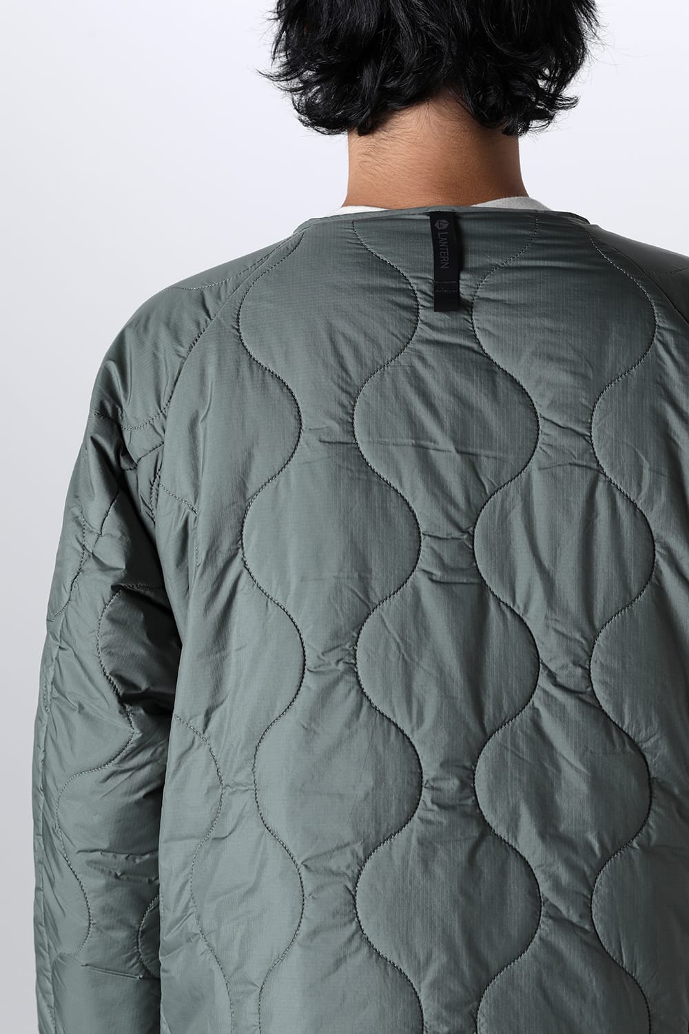 Heating Inner Quilt Blouson Foliage