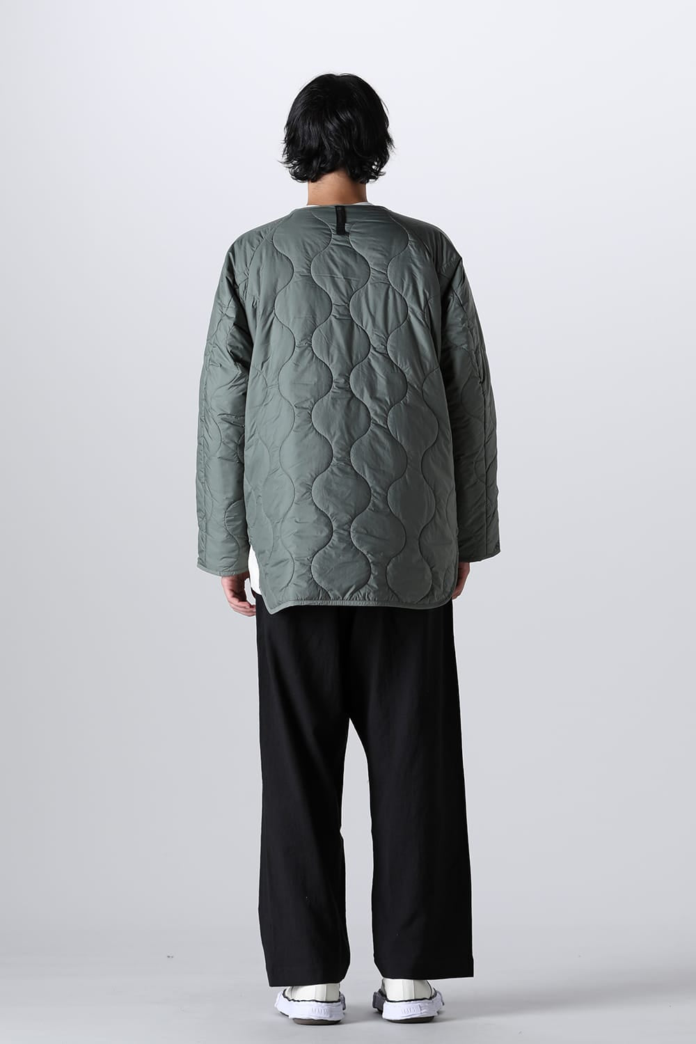 Heating Inner Quilt Blouson Foliage