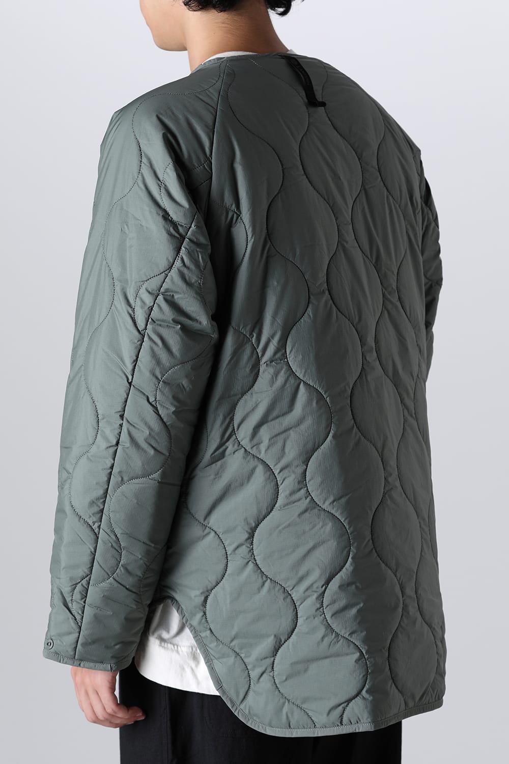 Heating Inner Quilt Blouson Foliage