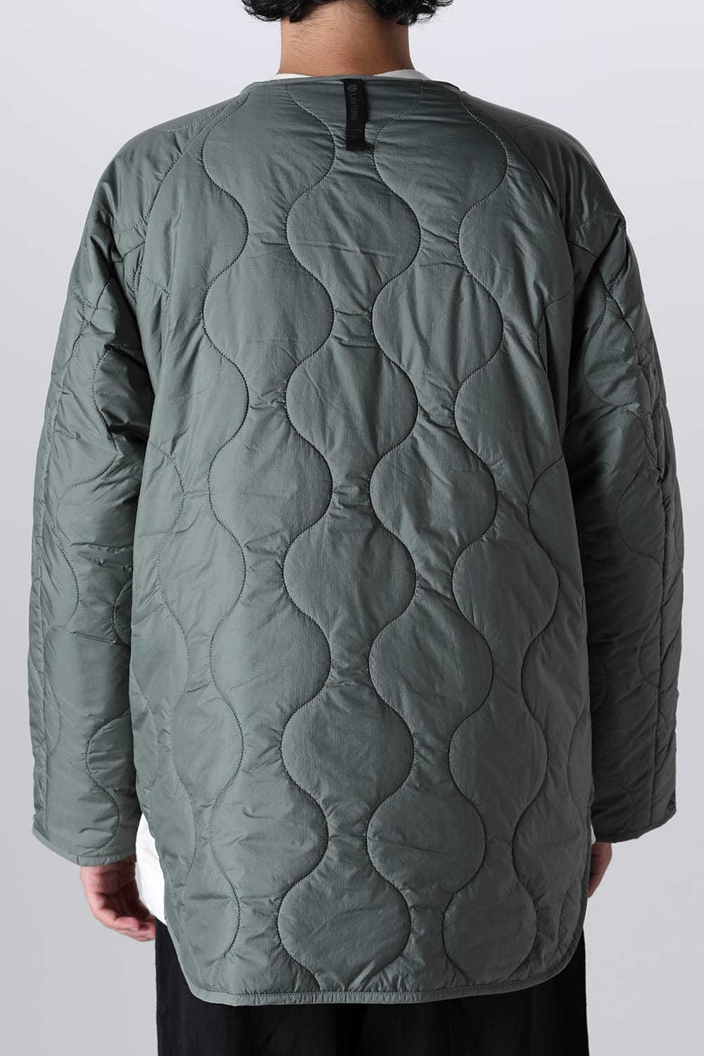 Heating Inner Quilt Blouson Foliage