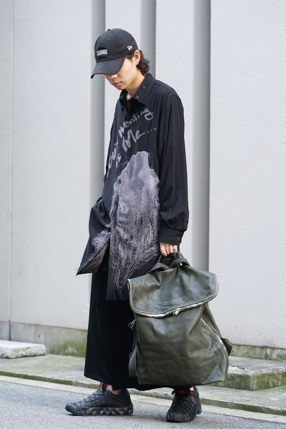 Large Belted Backpack Soft Horse Full Grain Leather CV31T