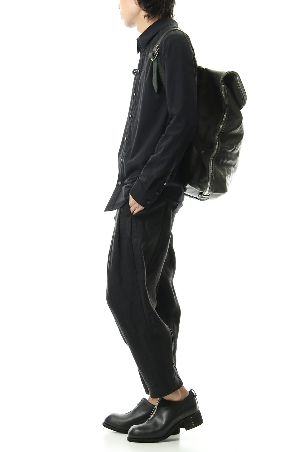 Large Belted Backpack Soft Horse Full Grain Leather CV31T