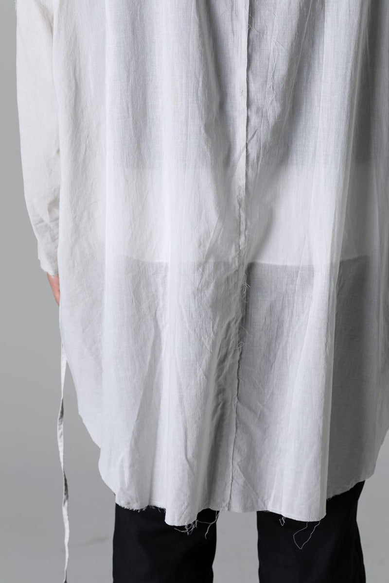 リボンコードスモックシャツ L.Gray