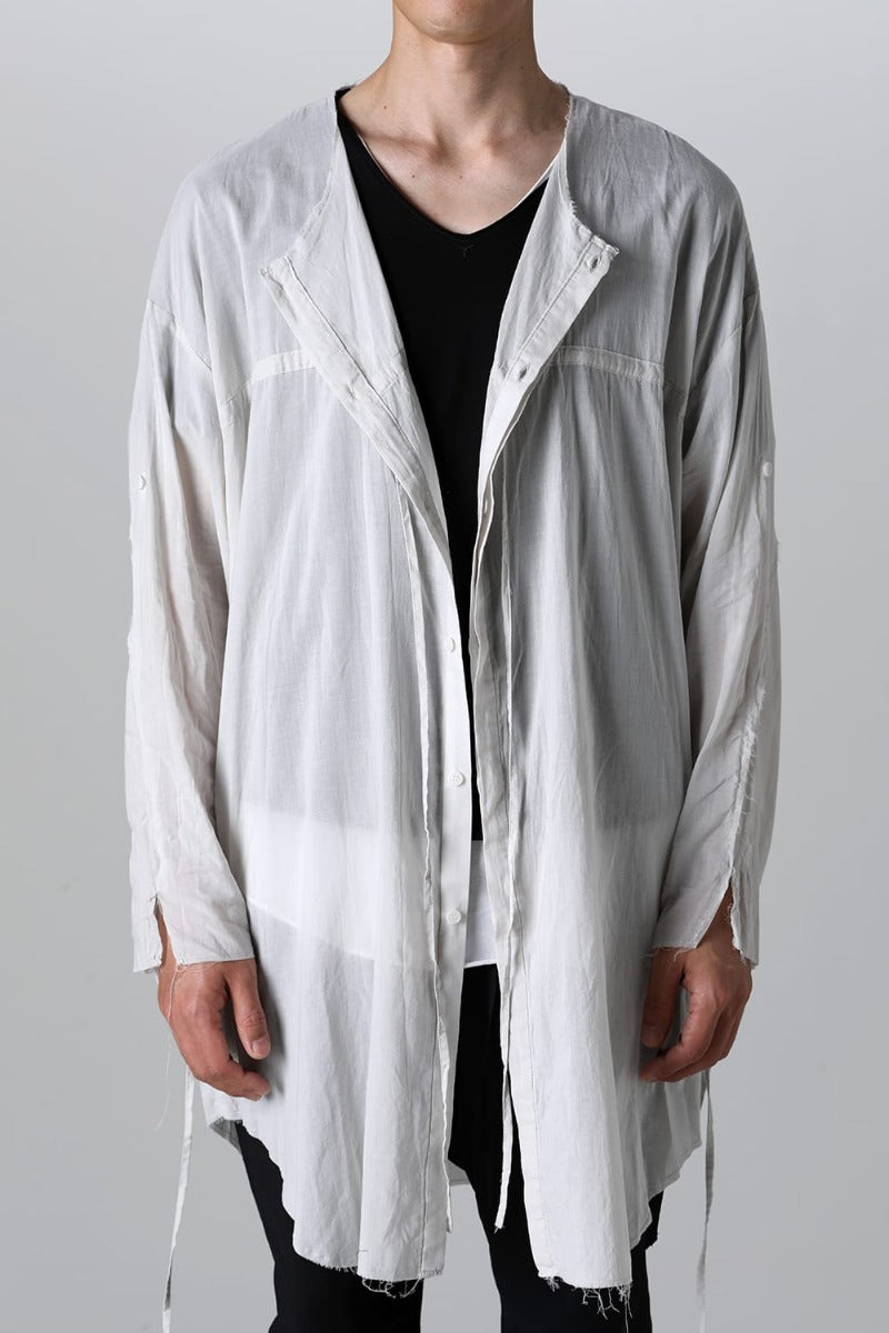 リボンコードスモックシャツ L.Gray