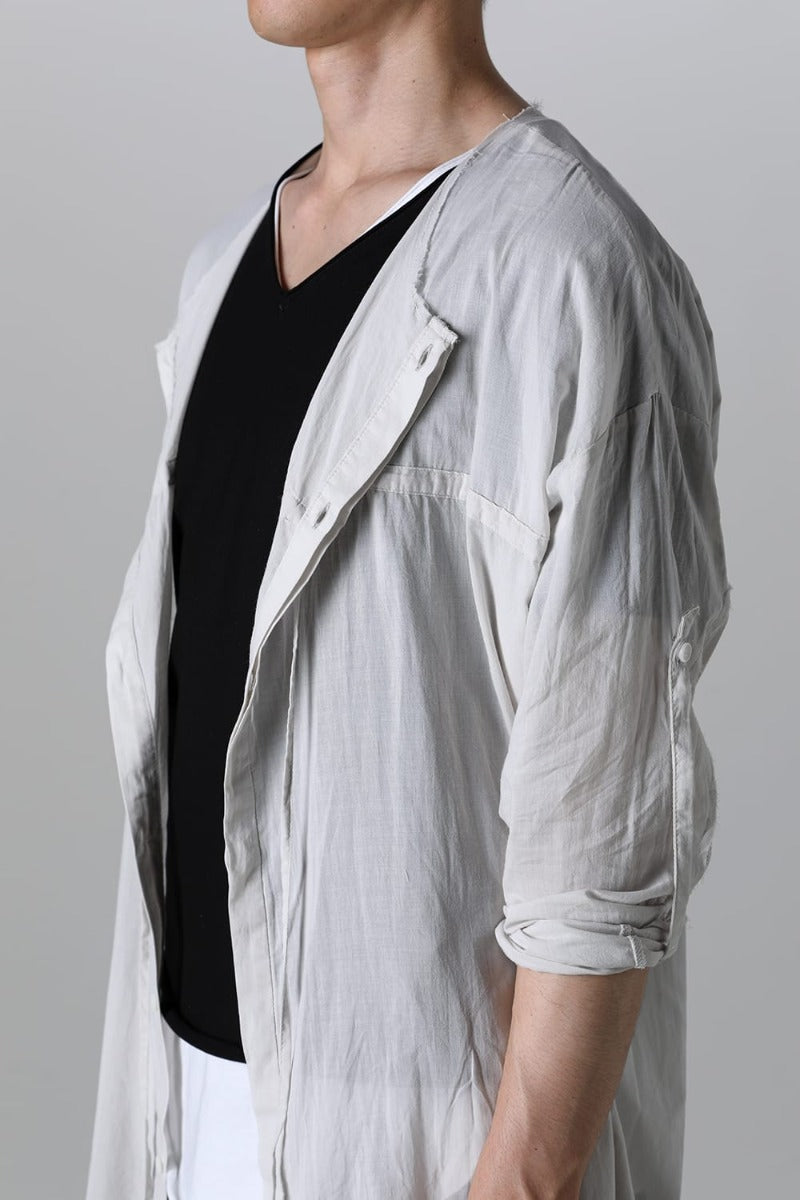 リボンコードスモックシャツ L.Gray