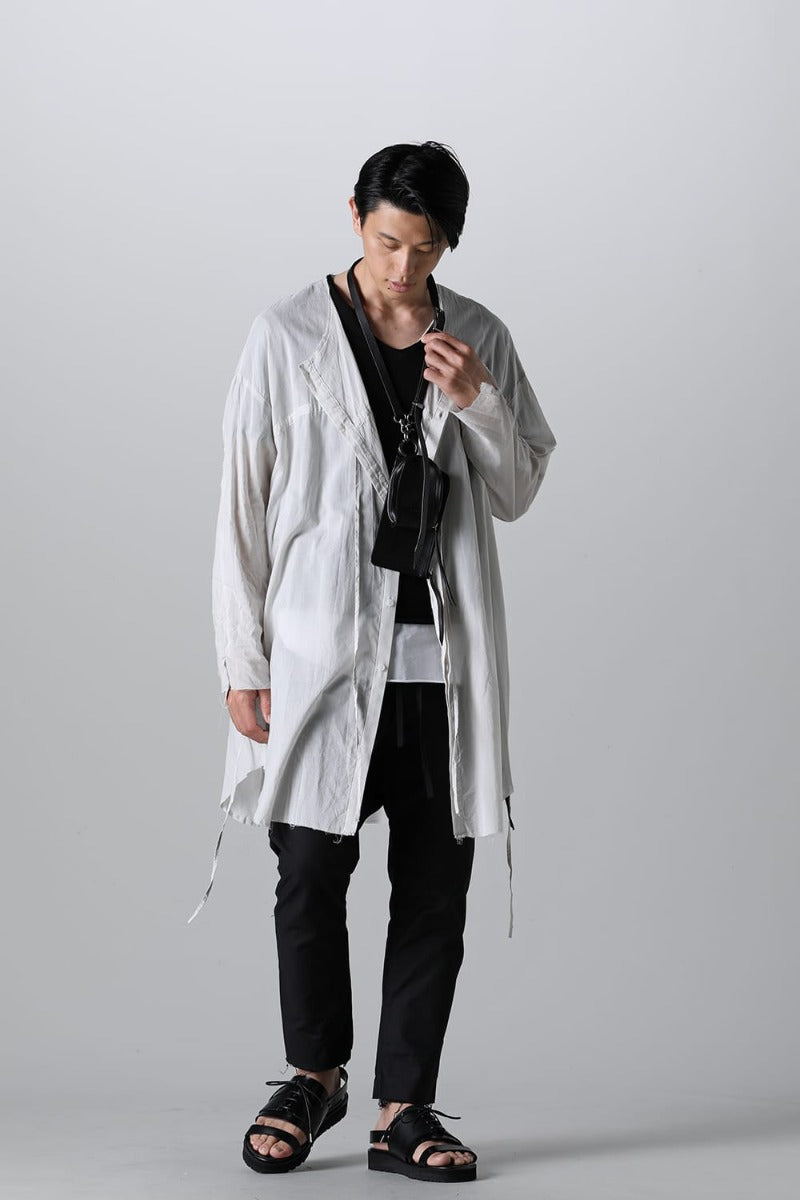 リボンコードスモックシャツ L.Gray