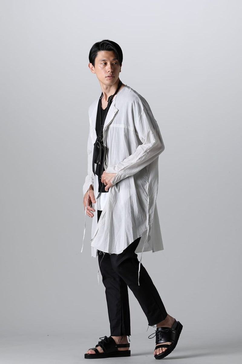 リボンコードスモックシャツ L.Gray