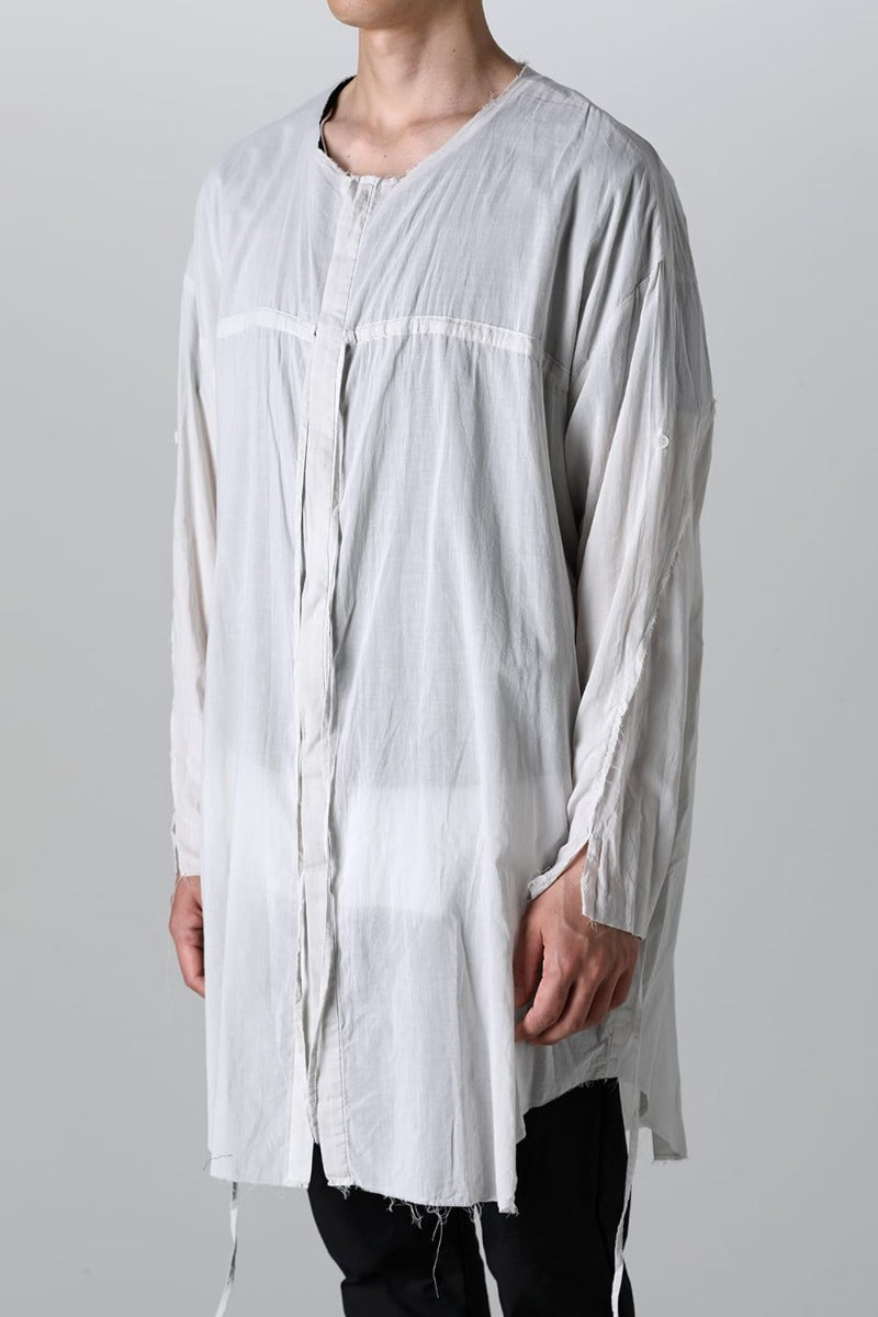 リボンコードスモックシャツ L.Gray