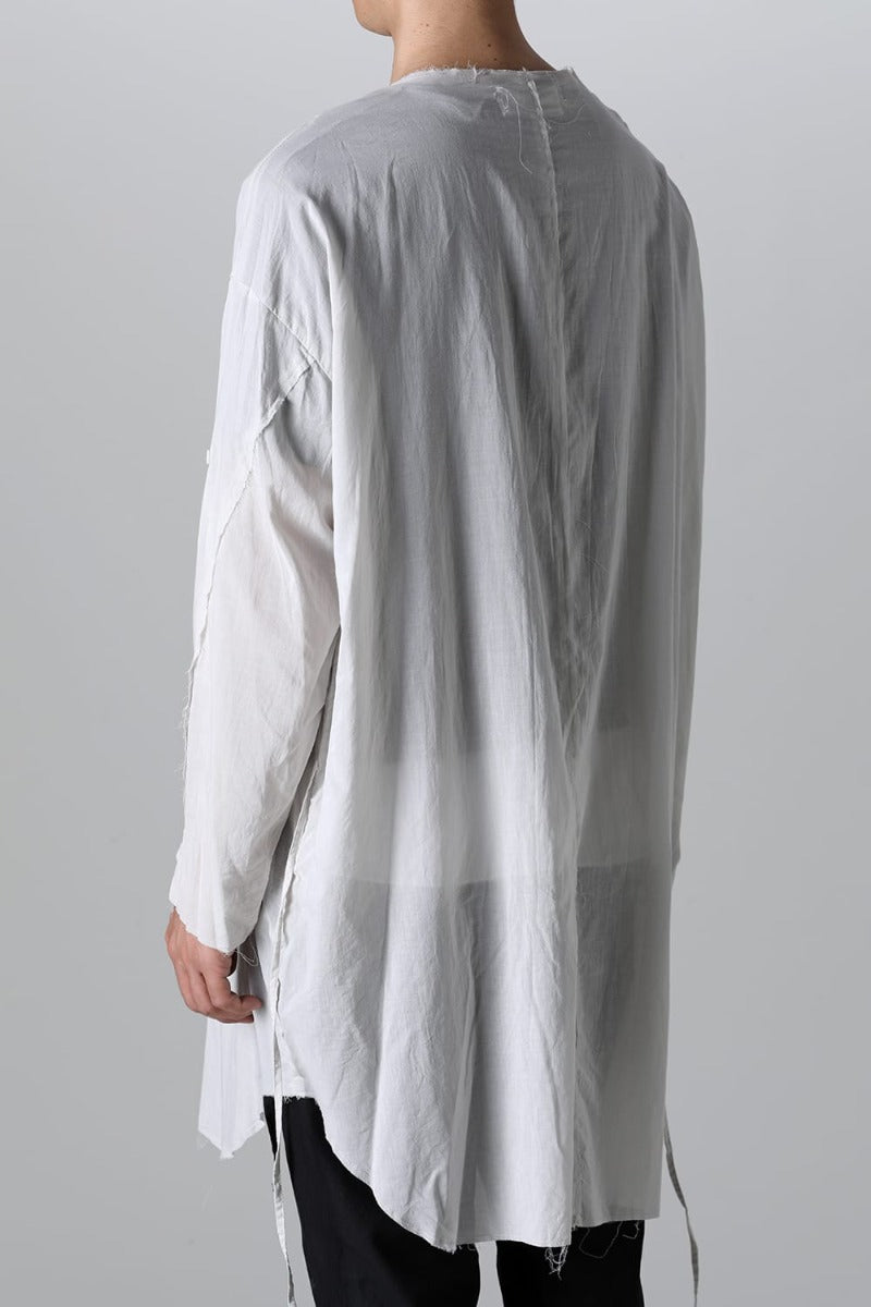 リボンコードスモックシャツ L.Gray