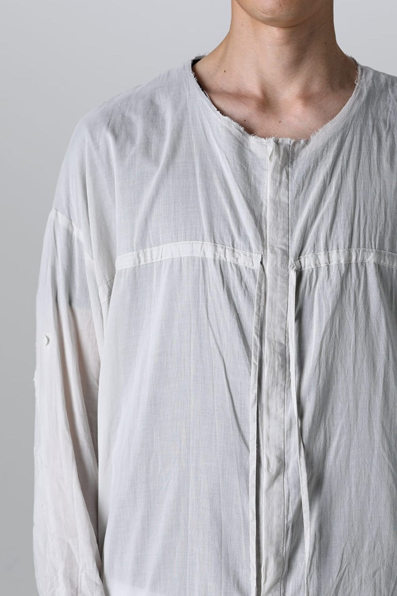 リボンコードスモックシャツ L.Gray