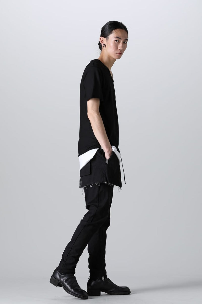 Layered Cutsew -0th- Black/White