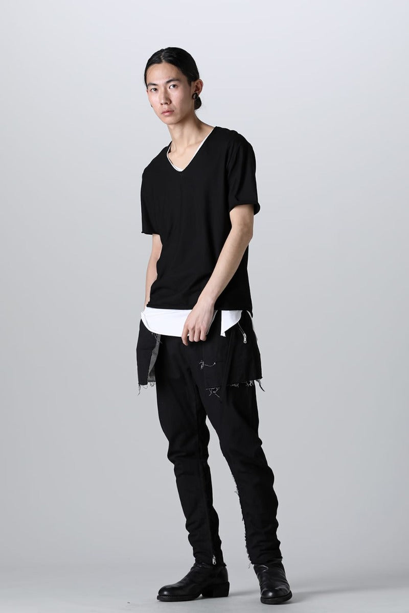 Layered Cutsew -0th- Black/White