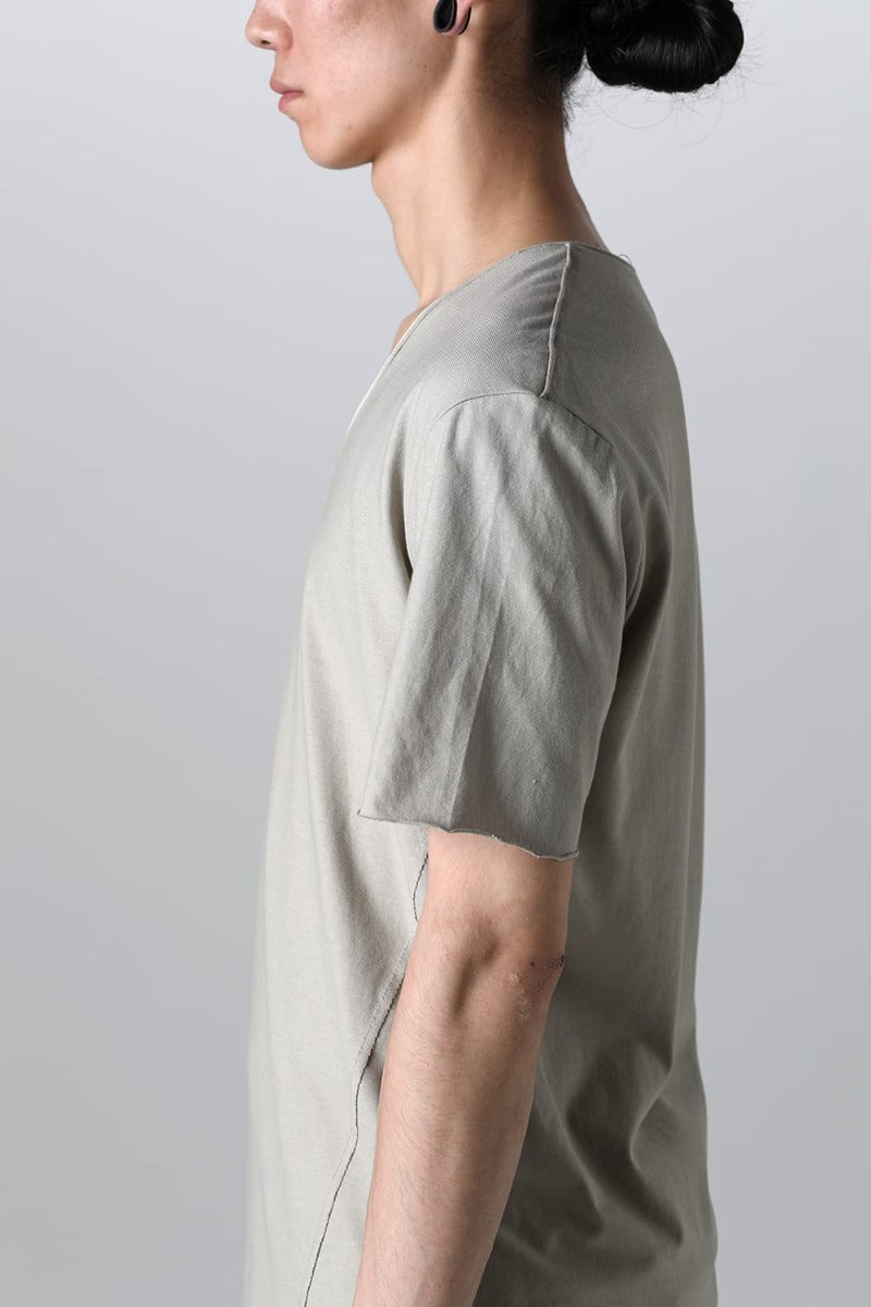 Layered Cutsew -0th- Khaki/Light Gray