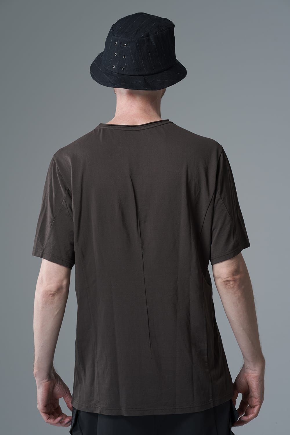 Short sleeve japanese paper jersey charcoal dyed  Charcoal