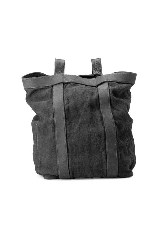 NBP02 - Large Leather and Linen Backpack