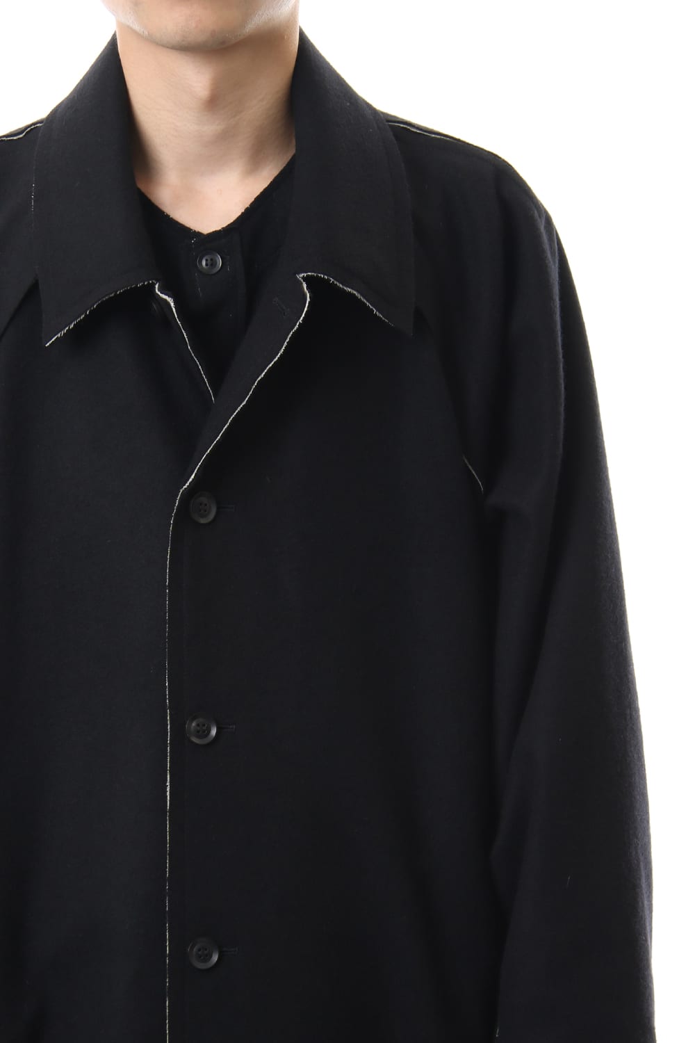  Double Melton Raglan Sleeve Coat