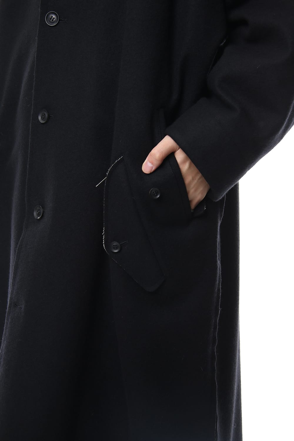 Double Melton Raglan Sleeve Coat