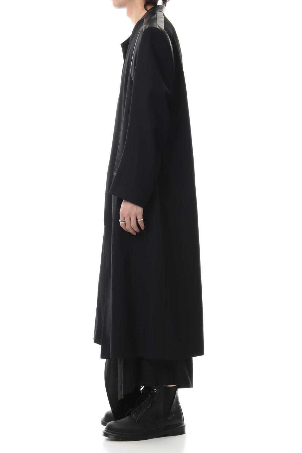 No Collar Switching Jacket