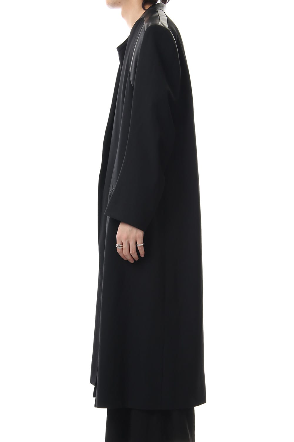 No Collar Switching Jacket