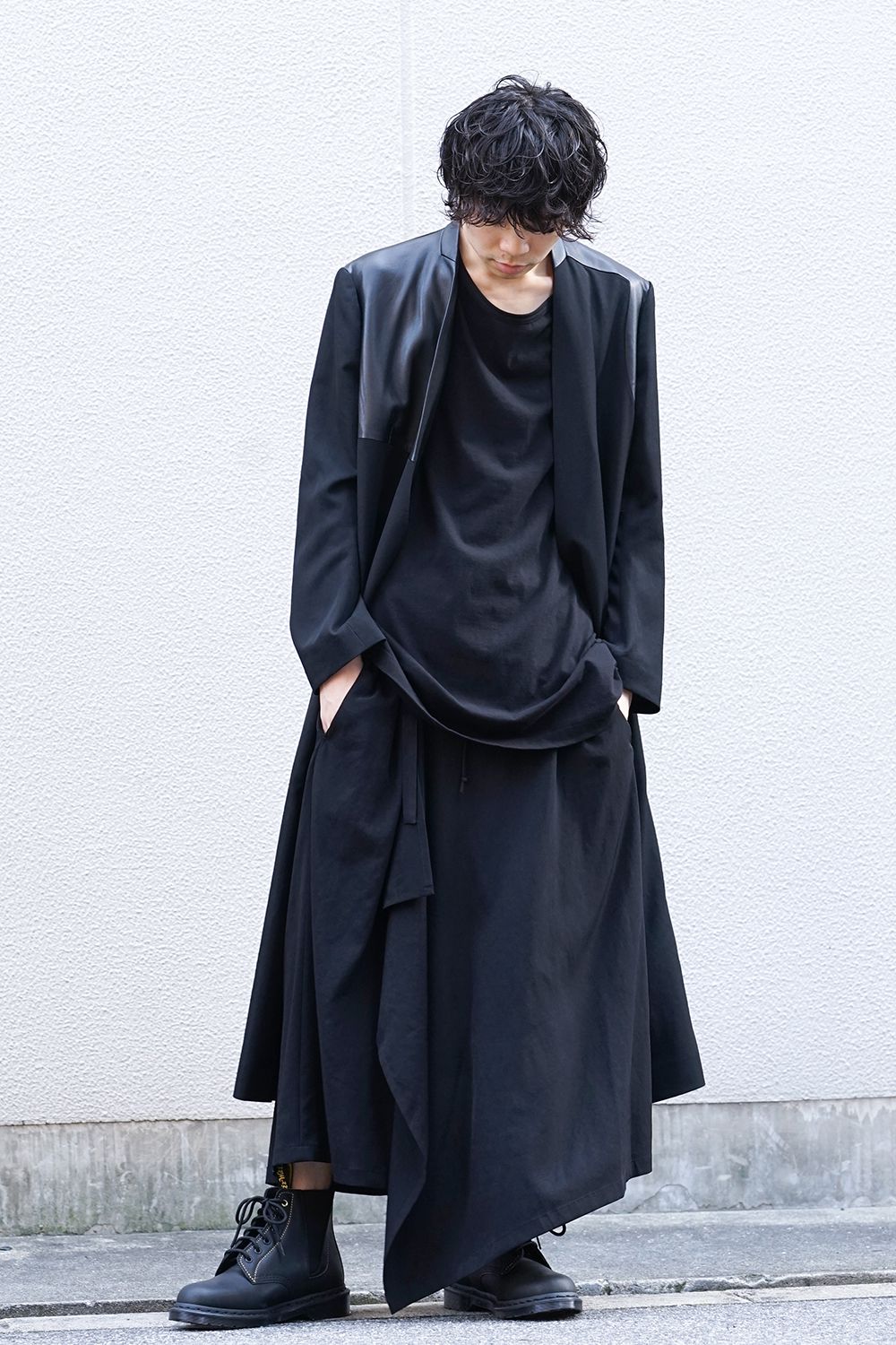 No Collar Switching Jacket