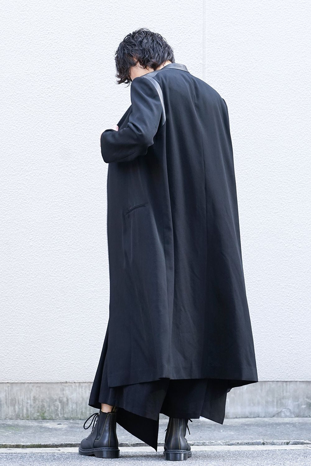 No Collar Switching Jacket