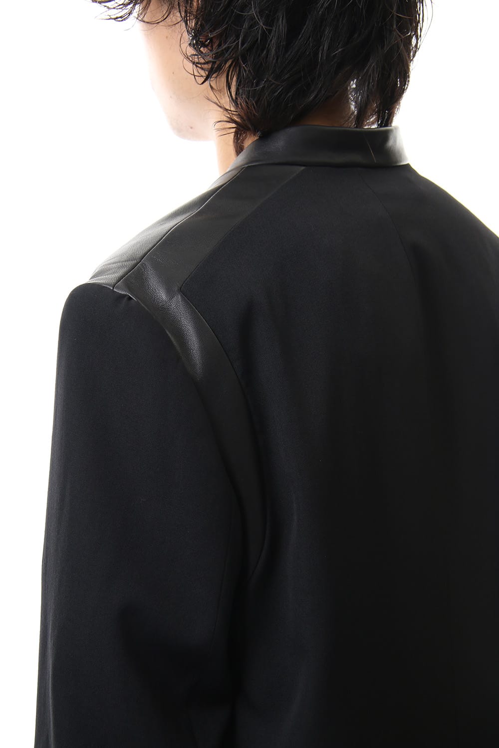 No Collar Switching Jacket