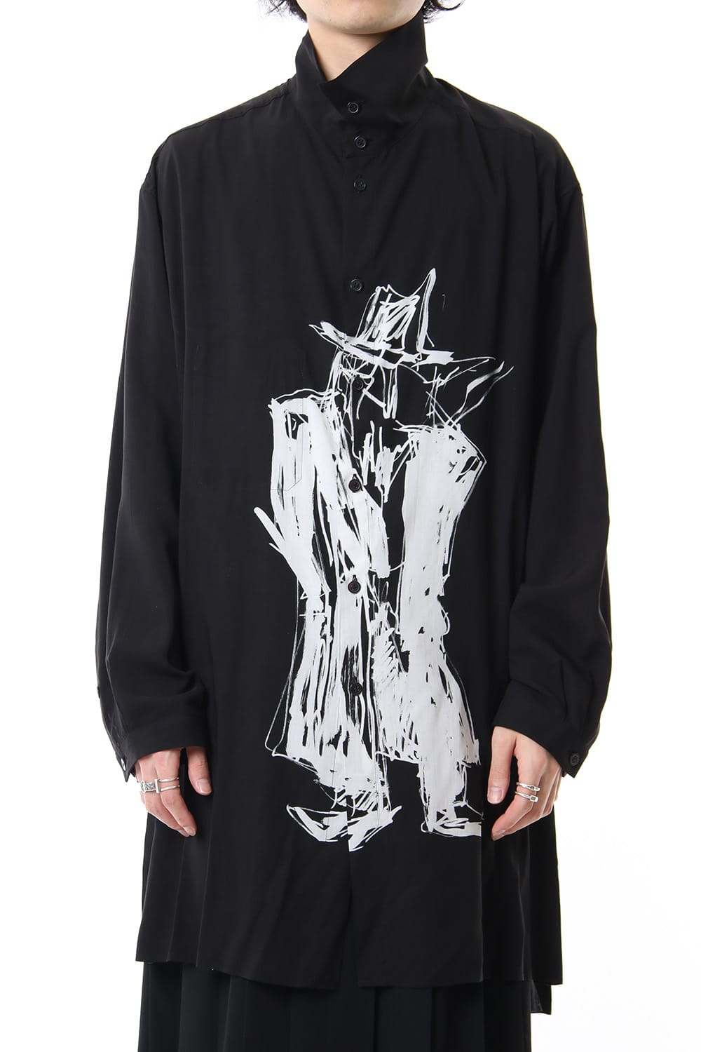 Standing figure Print Long shirts