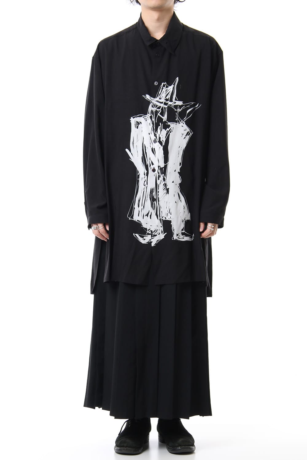 Standing figure Print Long shirts