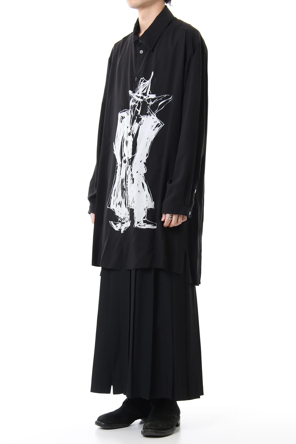 Standing figure Print Long shirts