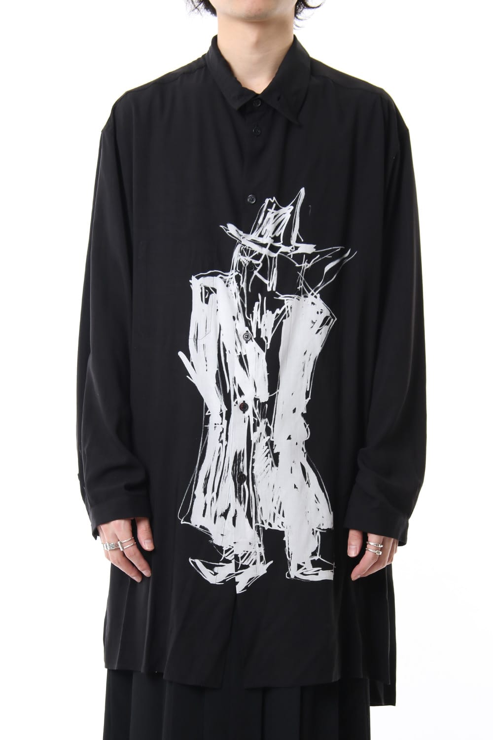 Standing figure Print Long shirts