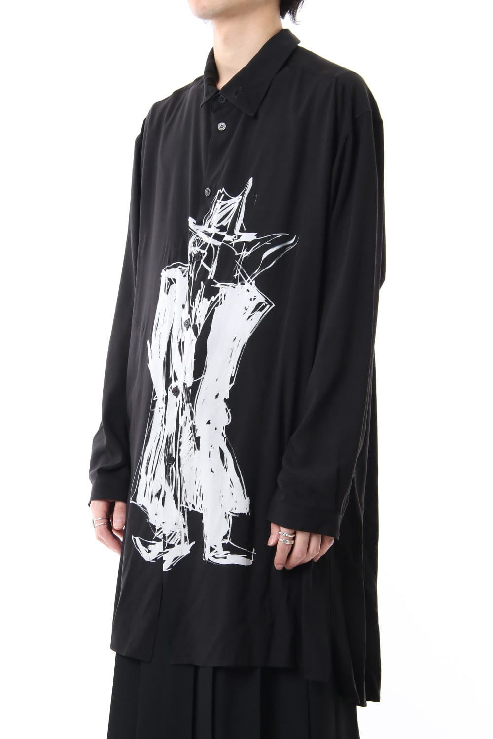 Standing figure Print Long shirts