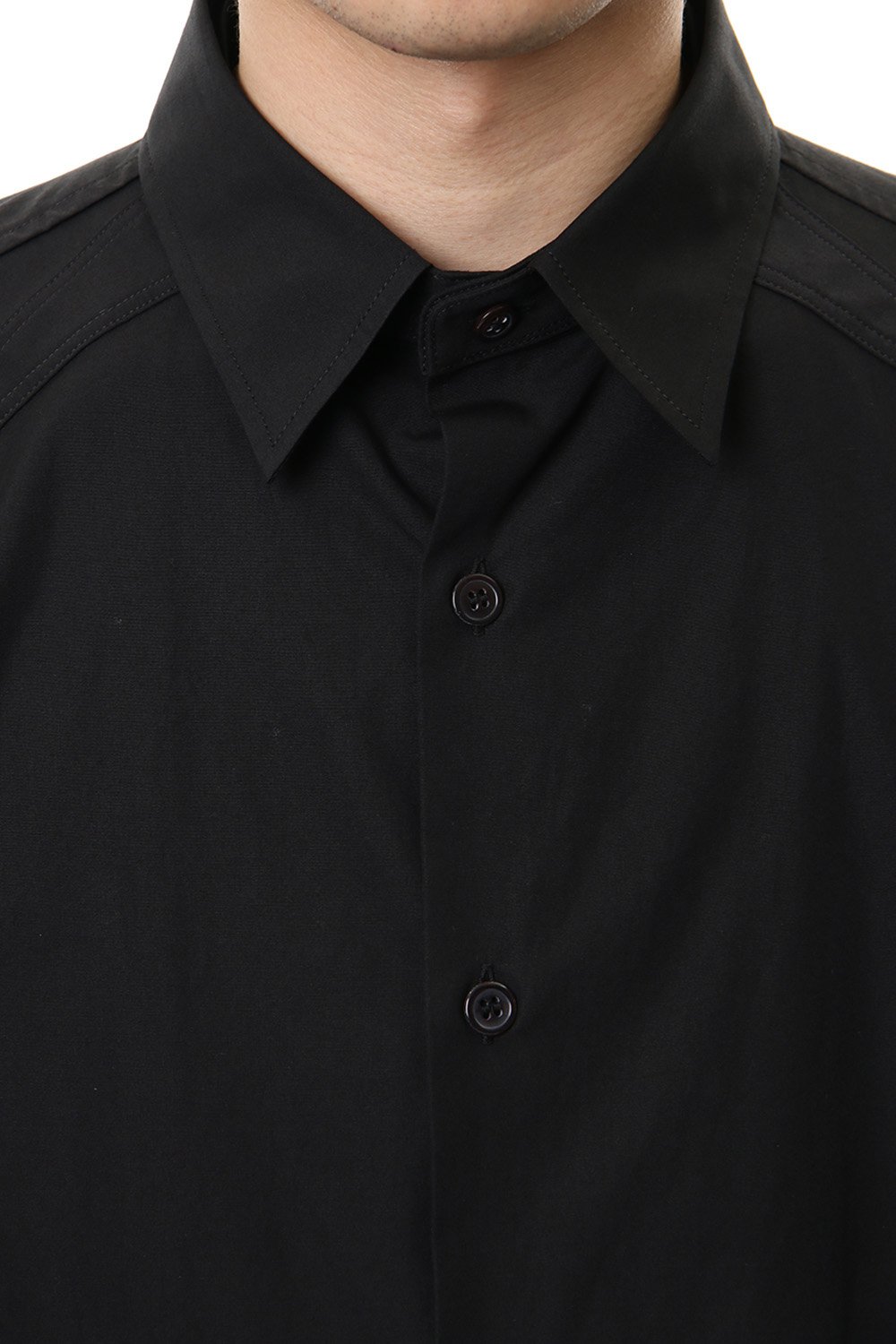 Spare collar FEMME Yohji Yamamoto Art Long shirts - Black