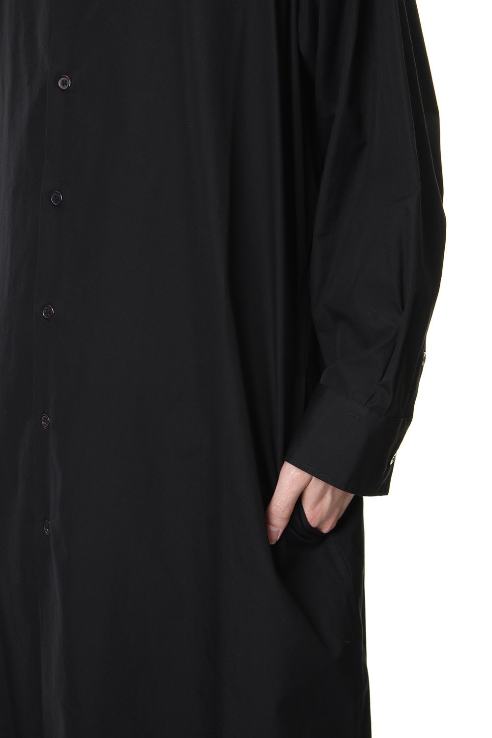 Spare collar FEMME Yohji Yamamoto Art Long shirts - Black