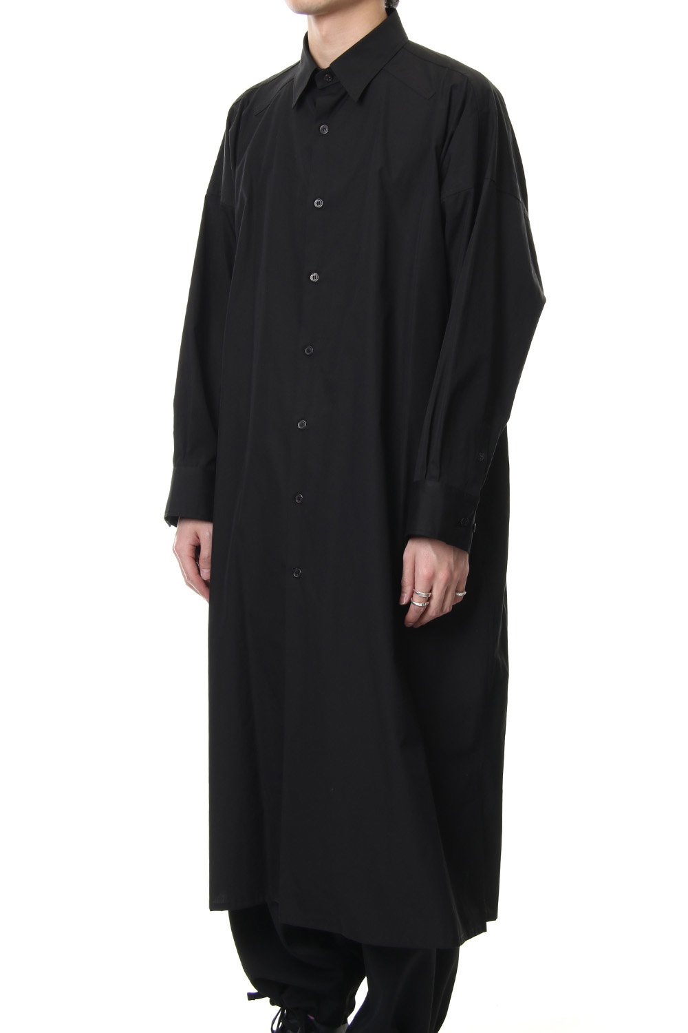 Spare collar FEMME Yohji Yamamoto Art Long shirts - Black