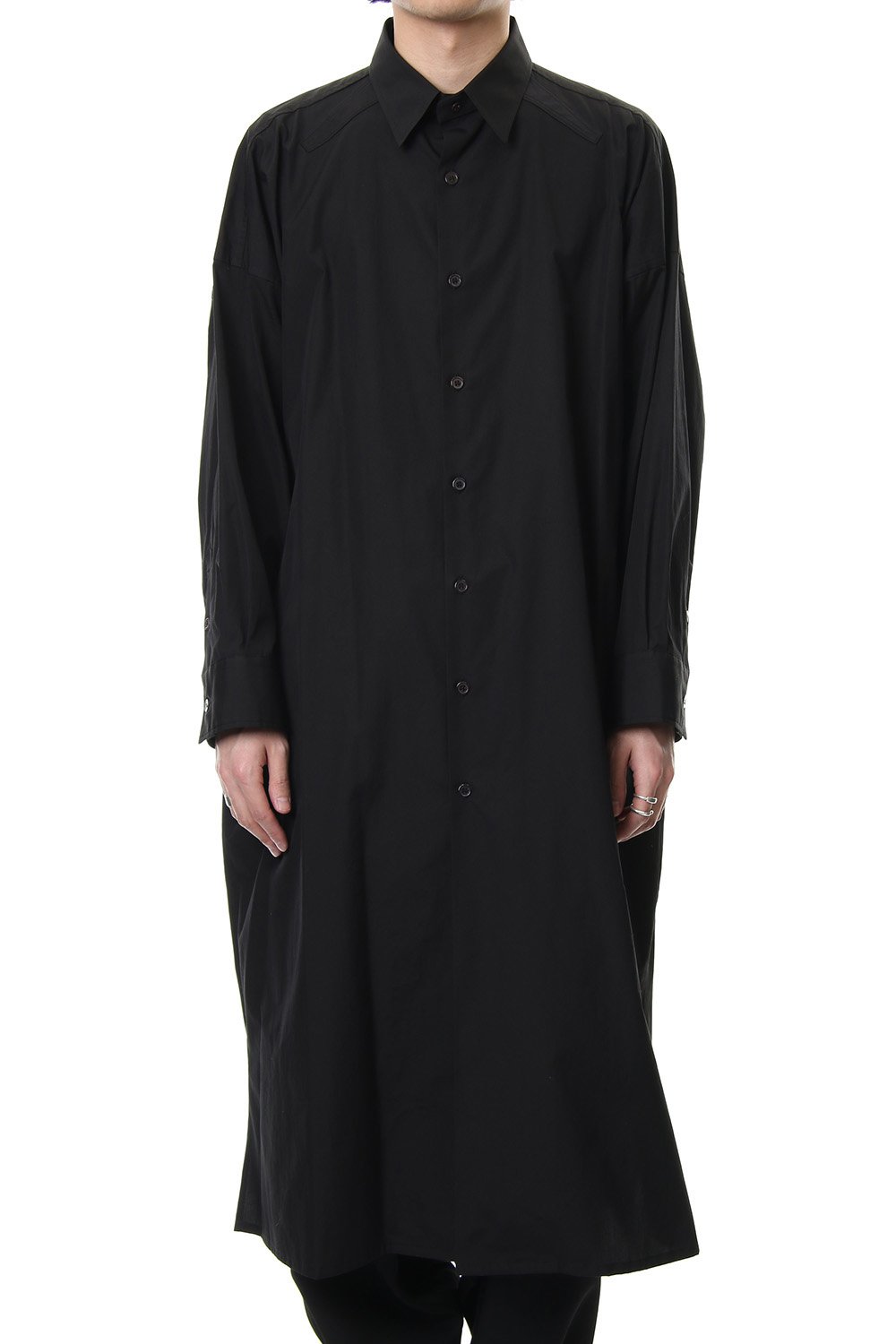 Spare collar FEMME Yohji Yamamoto Art Long shirts - Black