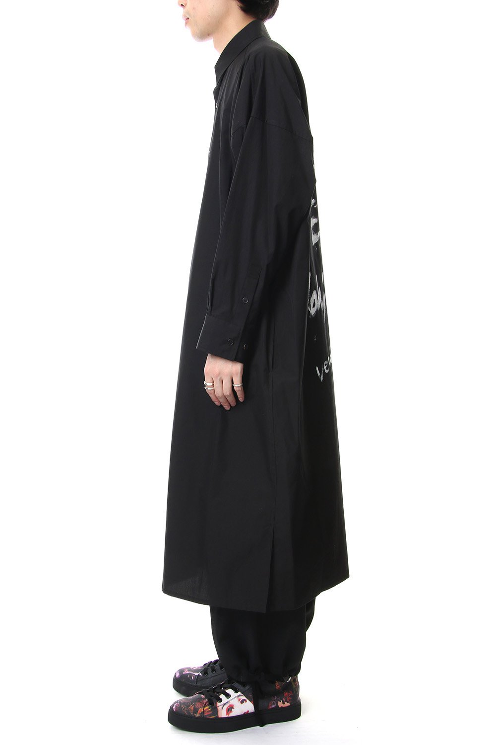 Spare collar FEMME Yohji Yamamoto Art Long shirts - Black