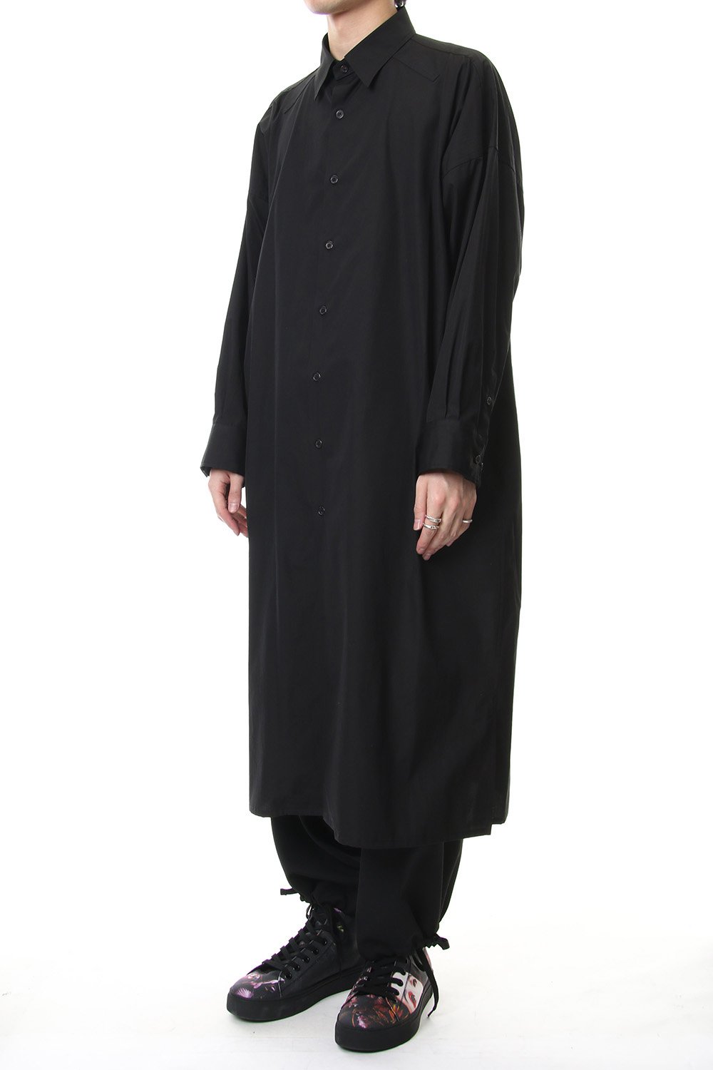 Spare collar FEMME Yohji Yamamoto Art Long shirts - Black