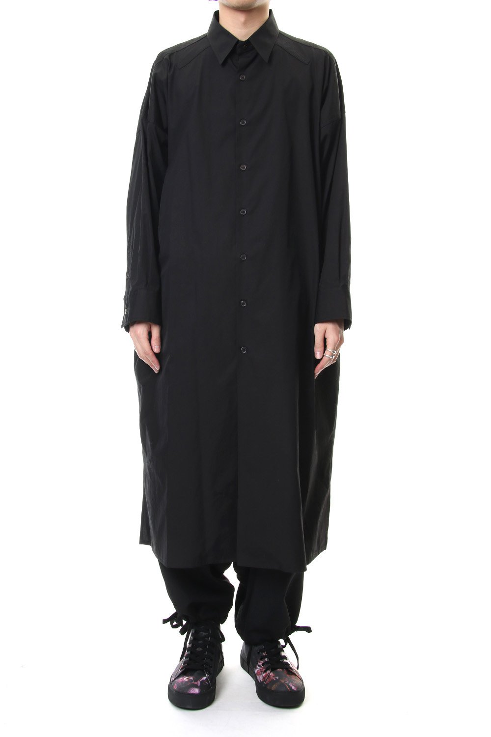 Spare collar FEMME Yohji Yamamoto Art Long shirts - Black