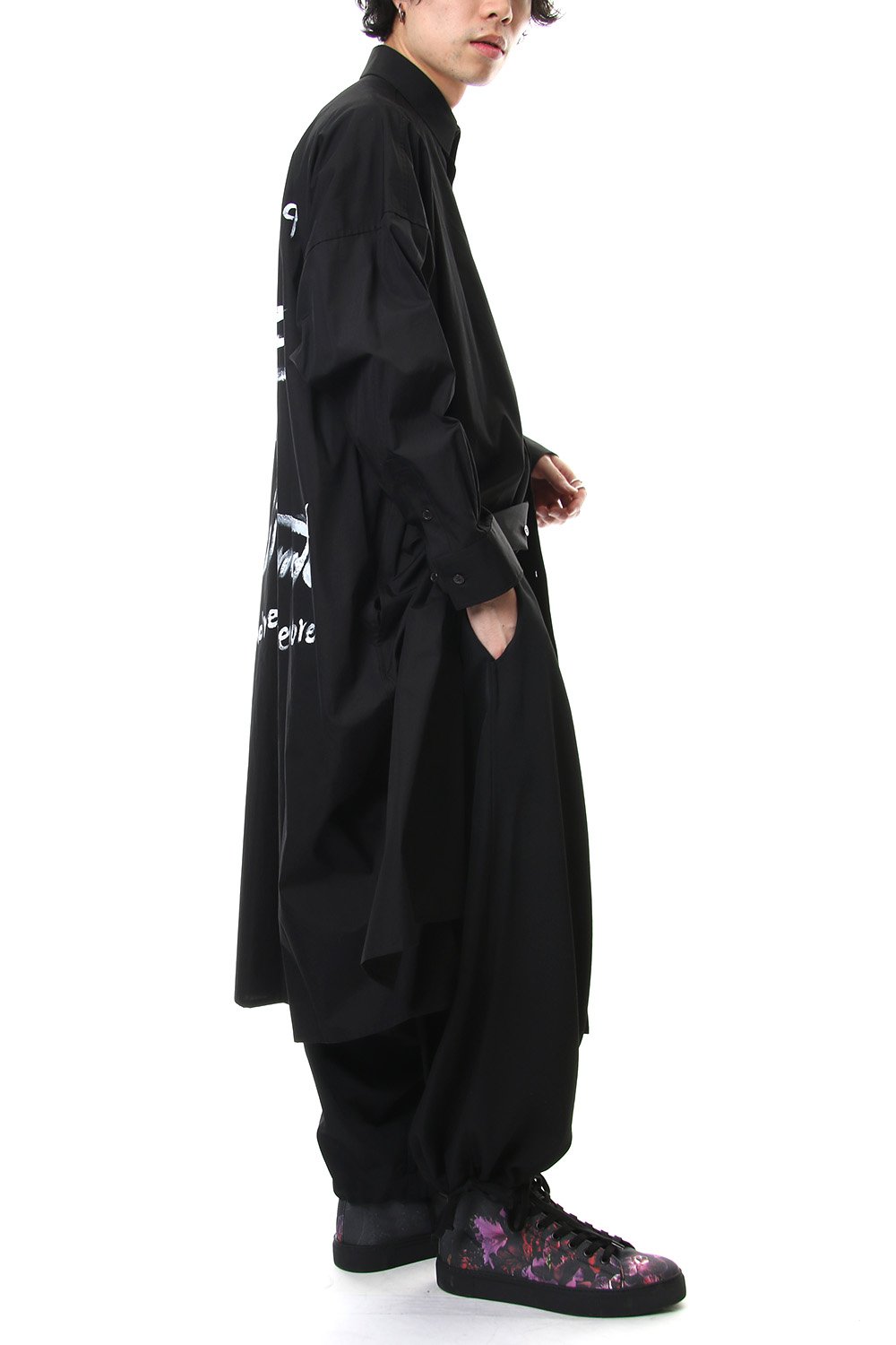 Spare collar FEMME Yohji Yamamoto Art Long shirts - Black