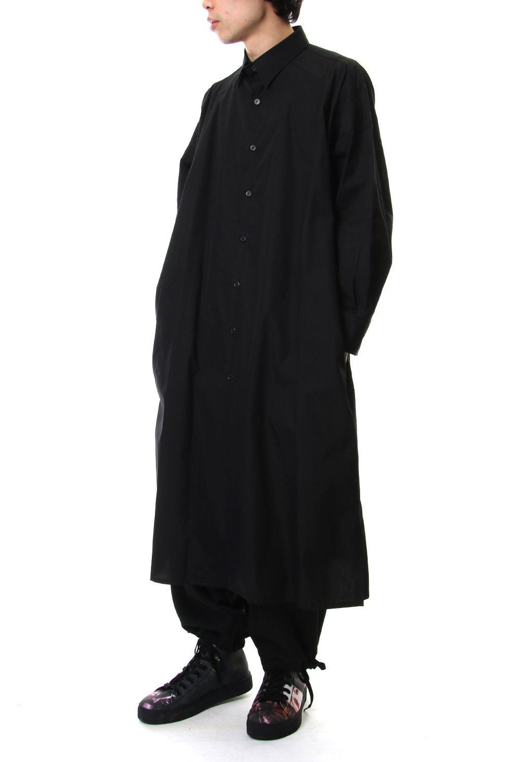 Spare collar FEMME Yohji Yamamoto Art Long shirts - Black