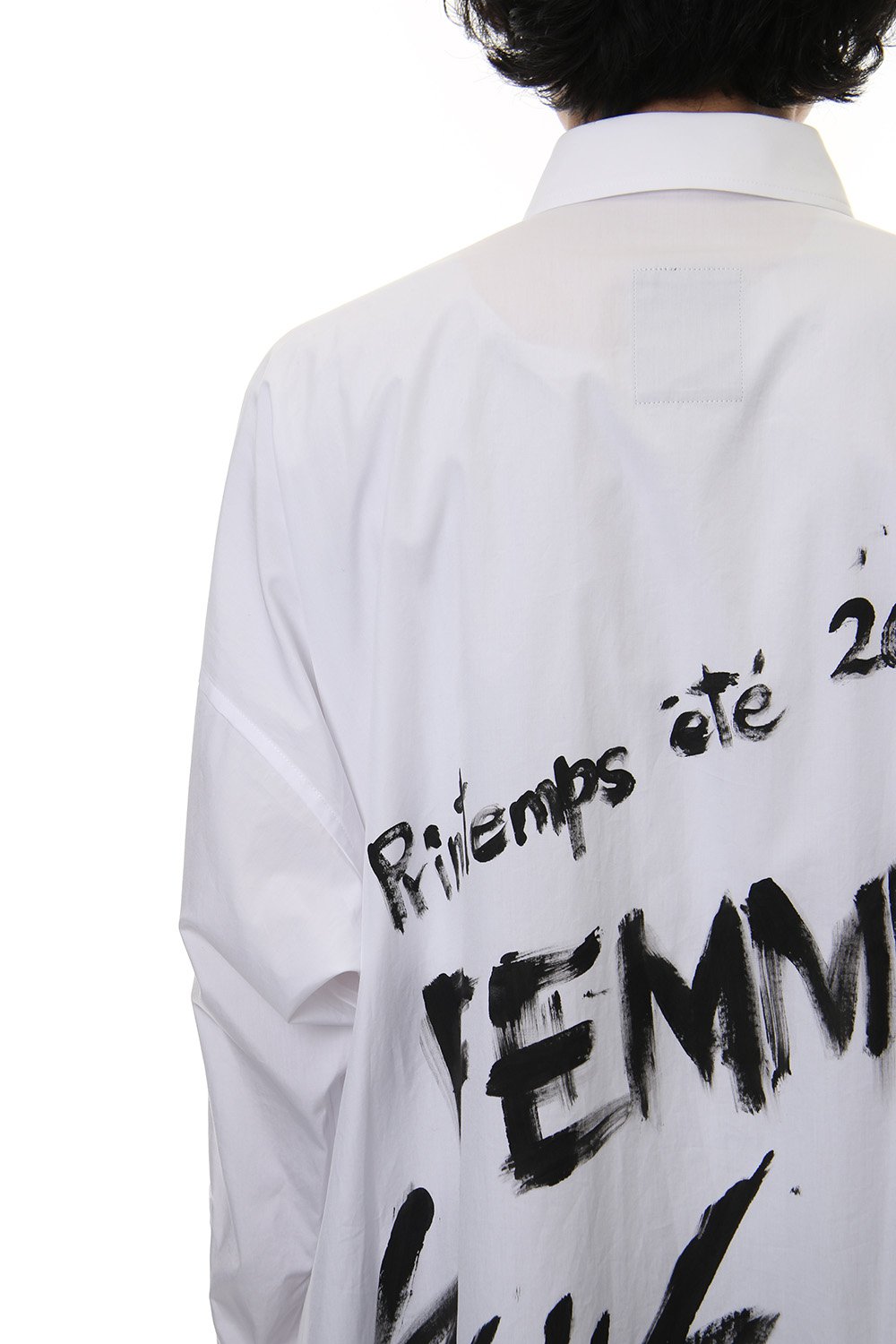 スペア カラー アート ロング シャツ FEMME Yohji Yamamoto White