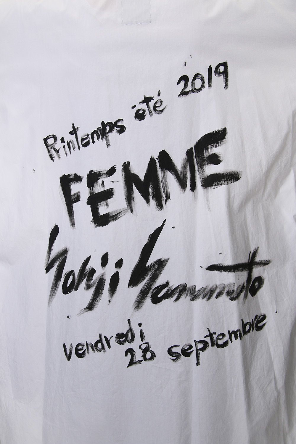 Spare collar FEMME Yohji Yamamoto Art Long shirts - White