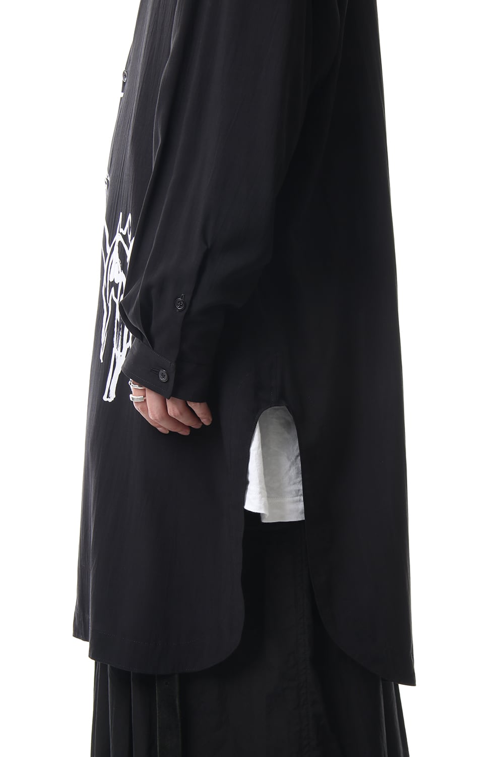 Hem round Walk Art Long shirts