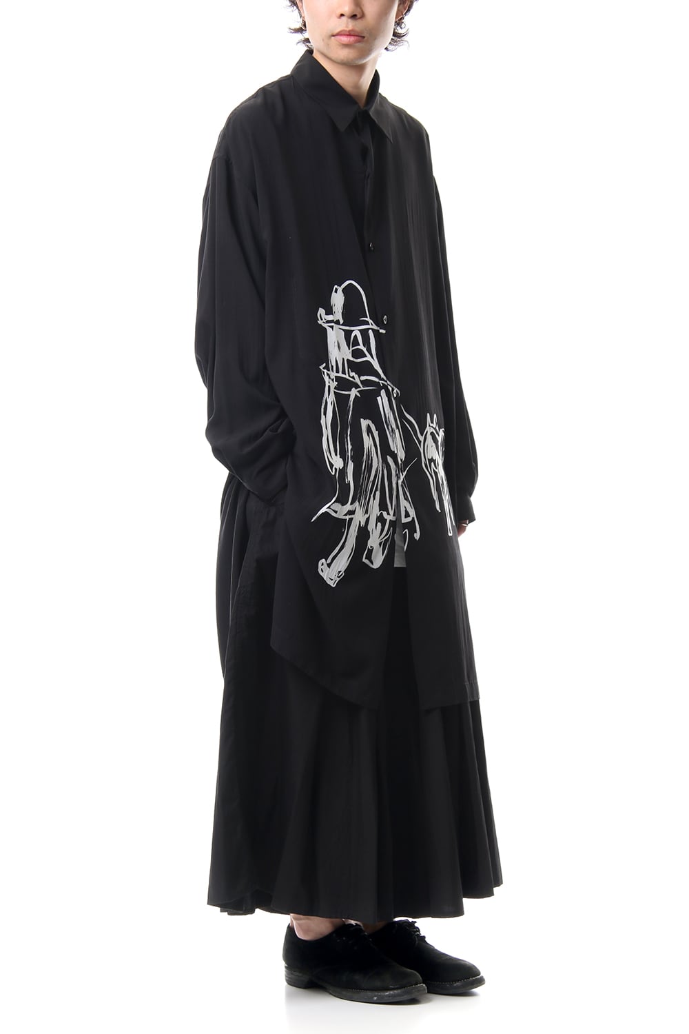 Hem round Walk Art Long shirts