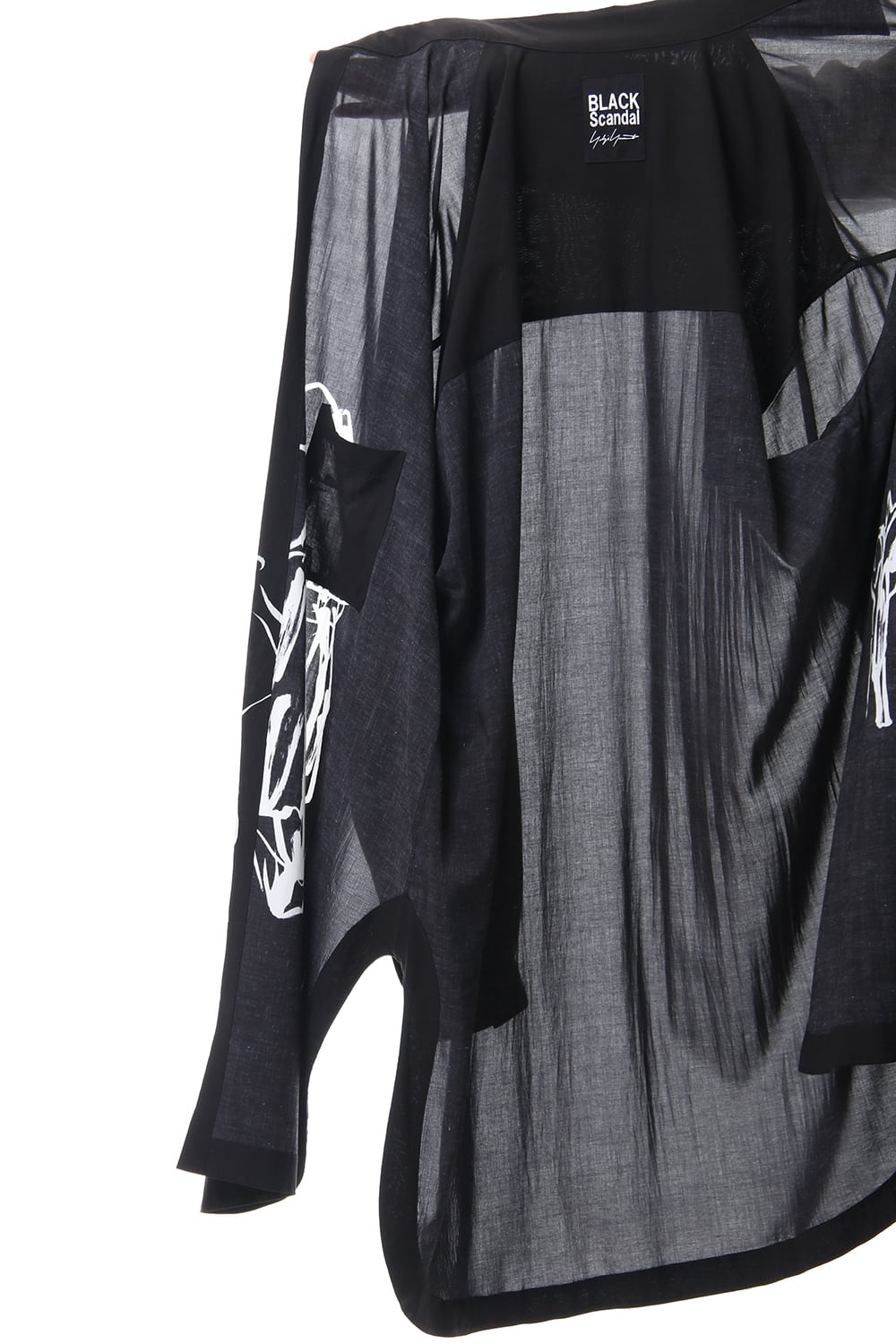 Hem round Walk Art Long shirts