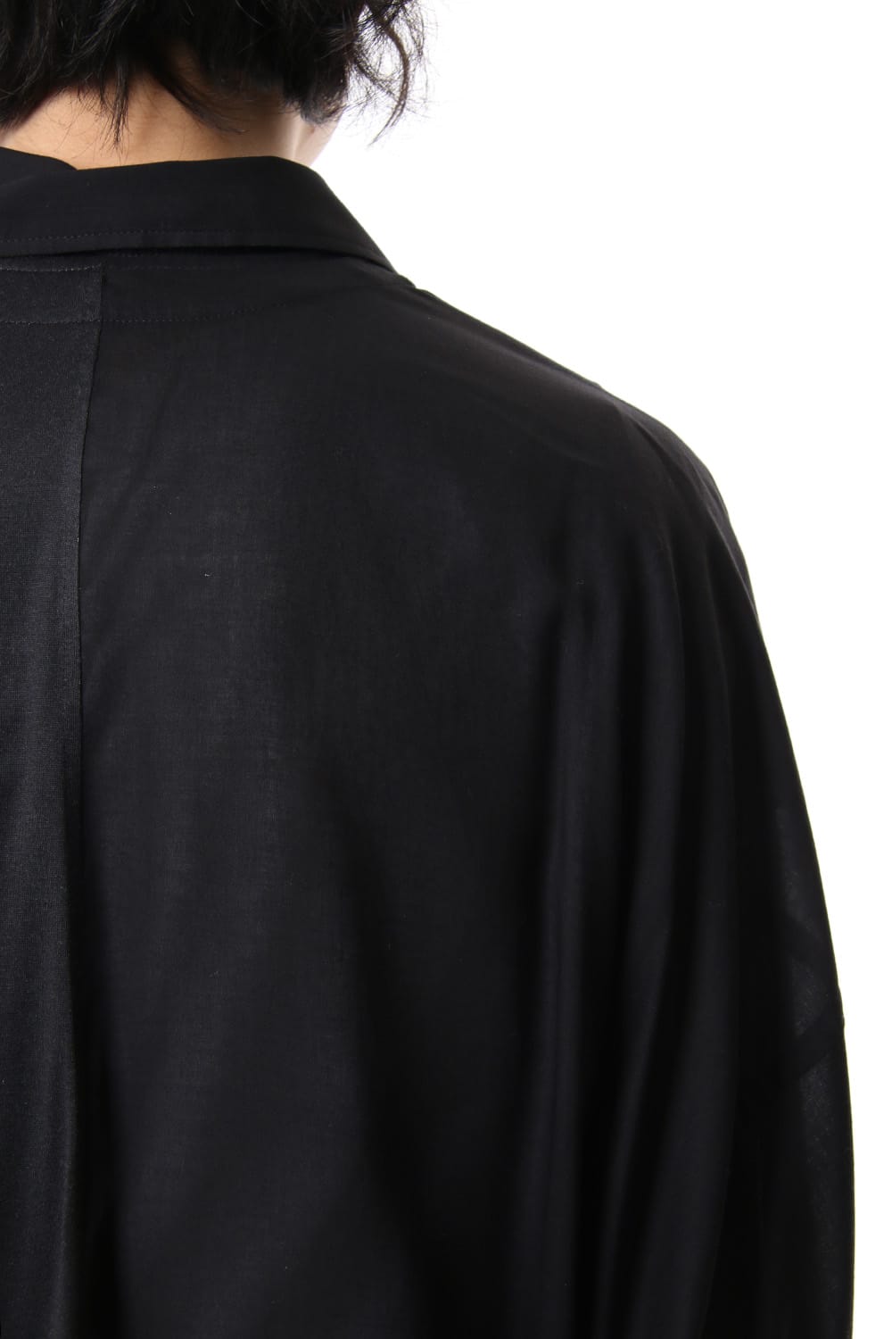 Open collar Half depart Left sleeve print Long shirts