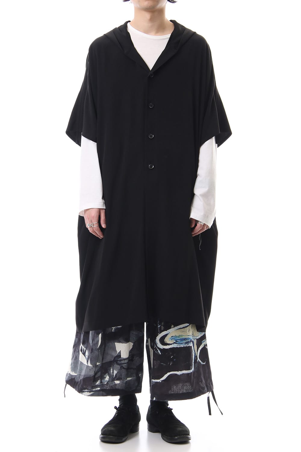 French Sleeve Hoodie Coat